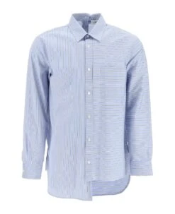 Lanvin Asymetric Striped Shirt