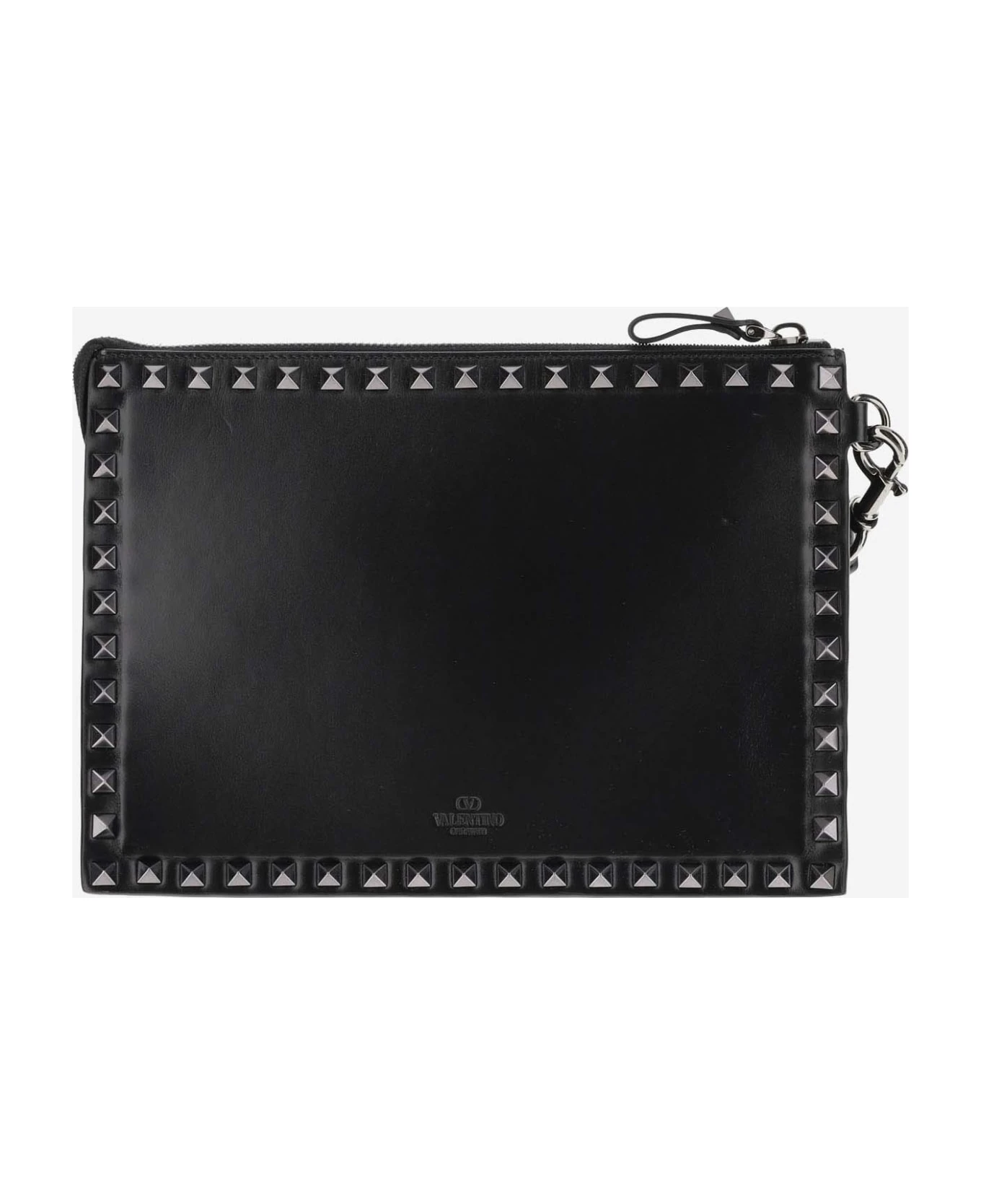 Valentino Garavani Rockstud Leather Clutch Bag 3 Valentino Garavani Rockstud Leather Clutch Bag - Image 3