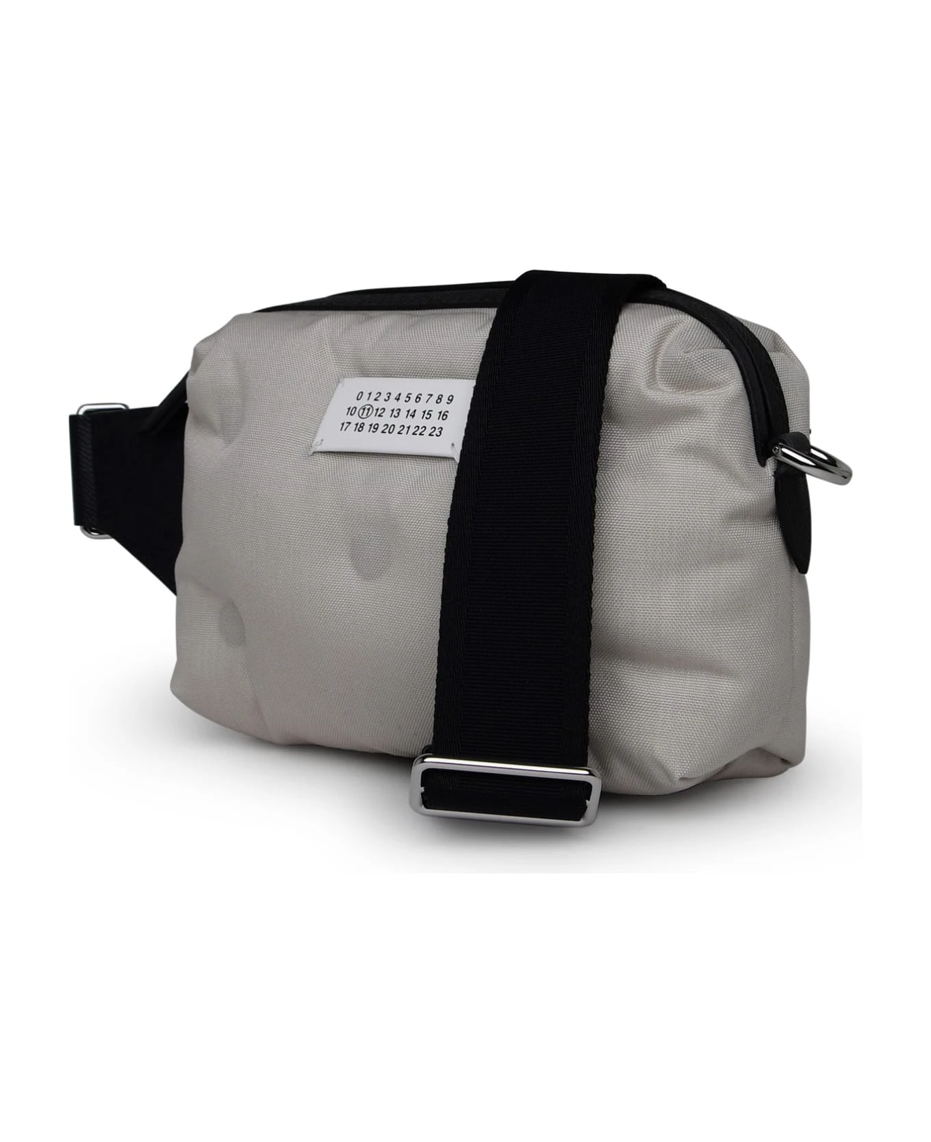 Maison Margiela Glam Slam Small Gray Nylon Crossbody Bag 2 Maison Margiela Glam Slam Small Gray Nylon Crossbody Bag - Image 2