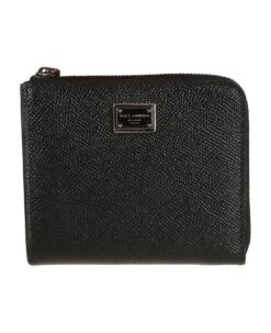 Dolce & Gabbana Logo Plaque Zip-around Wallet
