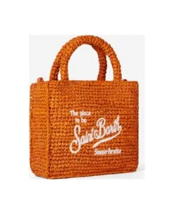 MC2 Saint Barth Mini Vanity Orange Raffia Bag With Front Embroidery -Volk Clothing Sales a6c8a09d65193b05bae226e3a0b3198f