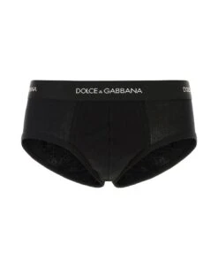 Dolce & Gabbana Black Cotton Brief
