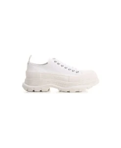 Alexander McQueen White "tread Slick" Sneakers
