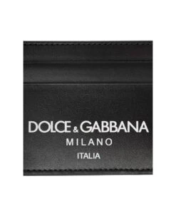 Dolce & Gabbana Black Card-holder With Contasting Logo Print In Leather Man -Volk Clothing Sales b17f05f52edd96e1009a8f1840060892
