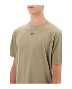 Off-White T-shirt With Back Arrow Embroidery -Volk Clothing Sales b1e7dbc04fface4659f1404c97638681