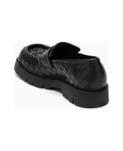 Bottega Veneta Black Intrecciato Haddock Loafer -Volk Clothing Sales b2f2078641ca894e466fb1e44c5d59fd