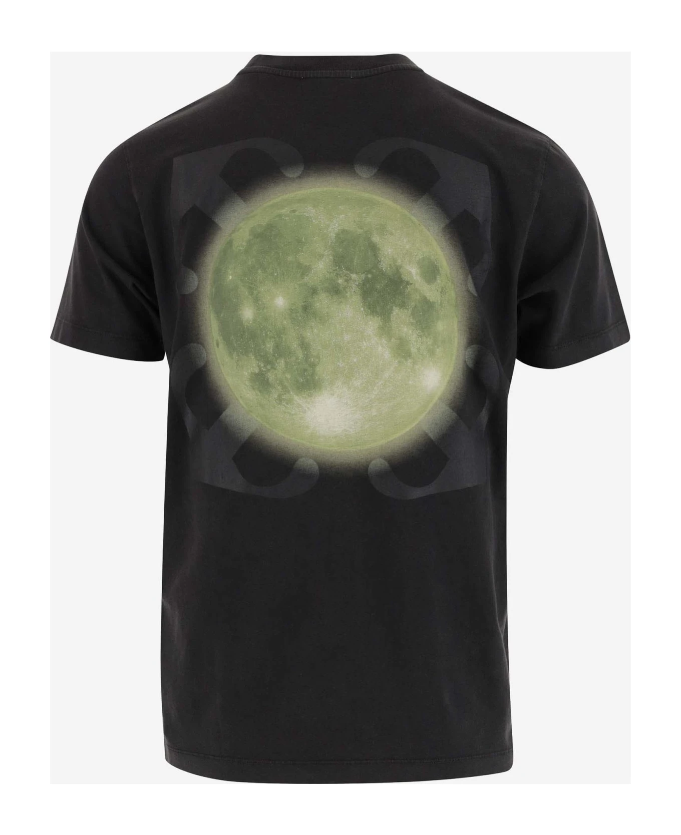Off-White Super Moon Arrow Print Cotton T-shirt 2 Off-White Super Moon Arrow Print Cotton T-shirt - Image 2