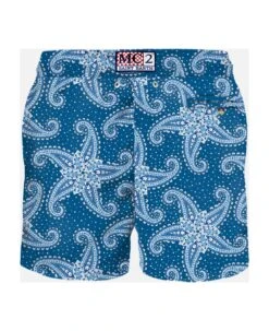 MC2 Saint Barth Man Light Fabric Swim Shorts With Blue Paisley Print -Volk Clothing Sales b61a95c737412b35c1680815896b01c8