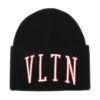 Valentino Garavani Black Wool And Acrylic Beanie