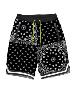 MC2 Saint Barth Black Bandanna Swim Shorts Surf Style