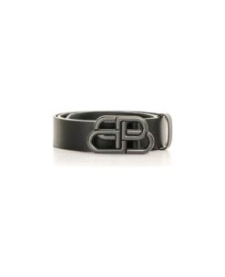 Balenciaga Leather Belt With Logo