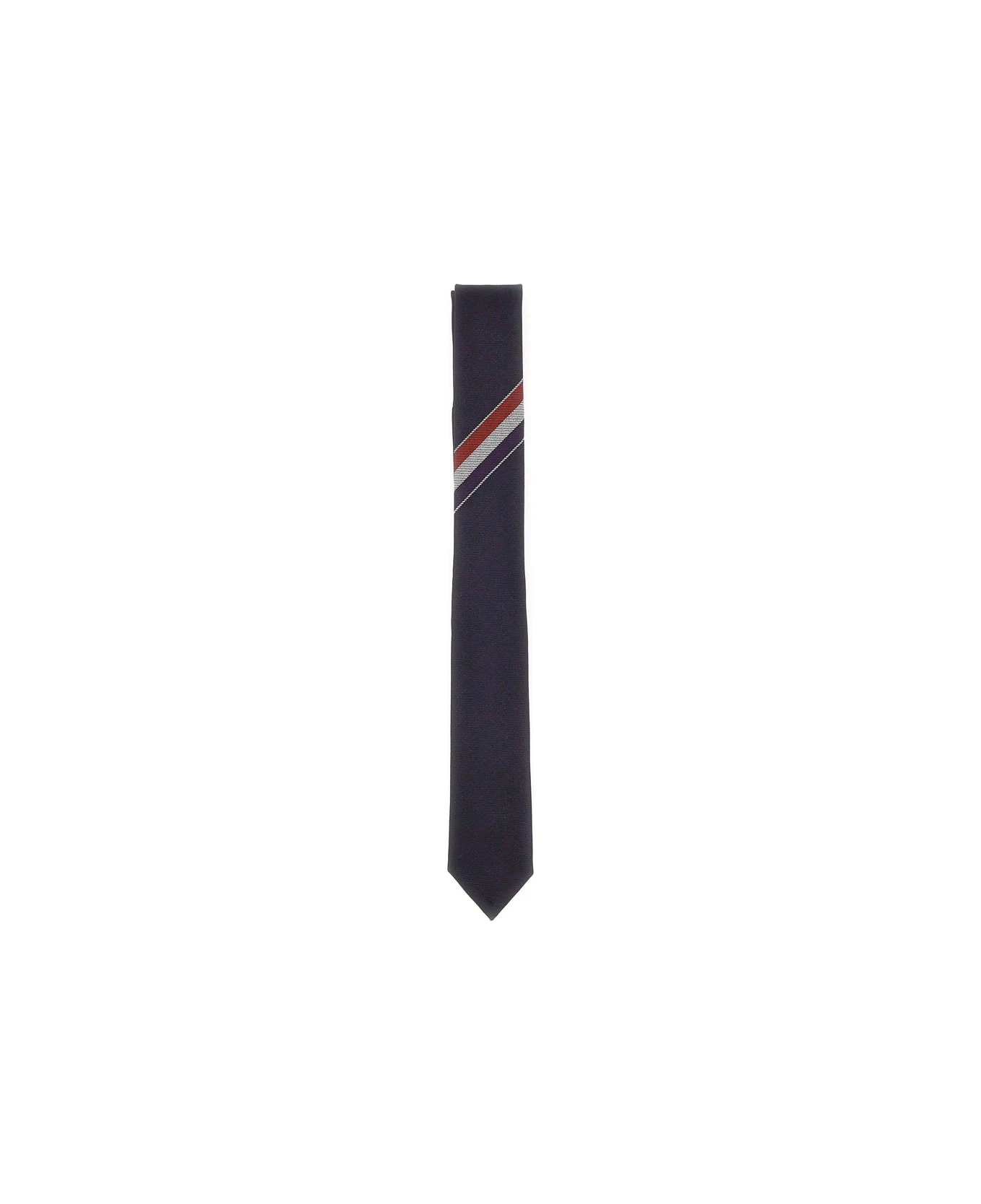 "classic Necktie Rwb Stripe" Wool Tie 4 "classic Necktie Rwb Stripe" Wool Tie - Image 4