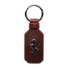 Ferrari Brown Leather Keyring