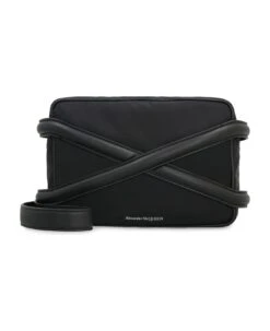 Alexander McQueen Harness Leather And Nylon Messenger Bag