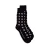 Alexander McQueen Man's Black Cotton Skull Socks