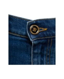 Versace Blue Fitted Jeans With Logo Embroidered And Botton In Cotton Blend Denim Woman 5 Versace Blue Fitted Jeans With Logo Embroidered And Botton In Cotton Blend Denim Woman -Volk Clothing Sales bc743de3bde5f600999368b6f7405c0e