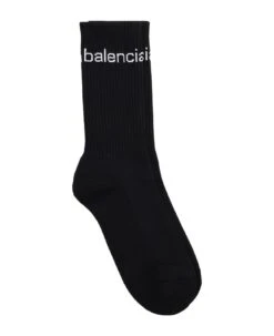 Balenciaga Socks In Black Cotton