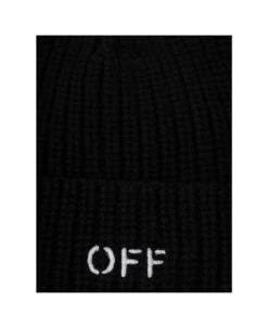 Off-White Classic Knit Beanie Black White -Volk Clothing Sales bd58b4f673de790b65ce348bf3a2e19c