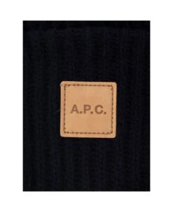 A.P.C. 'michelle' Blue Beanie With Logo Patch In Wool And Cashmere Man 5 A.P.C. 'michelle' Blue Beanie With Logo Patch In Wool And Cashmere Man -Volk Clothing Sales bdbcfcb4760be59e2b9dcaaab475e571