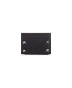 Valentino Garavani Black Rockstud Cardholder