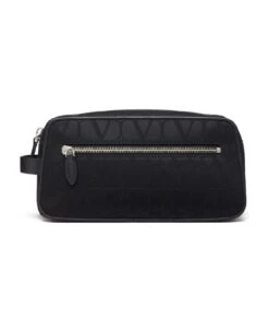 Valentino Garavani Washbag Black Iconographe Nylon Toile Iconographe/vit/palladium