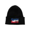 Black Beanie With Tricolor Logo Patch