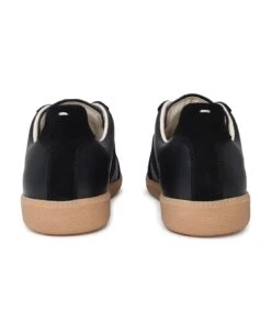 Maison Margiela Black Leather Low Replica Sneakers -Volk Clothing Sales c30b507991947668da3748015165b996