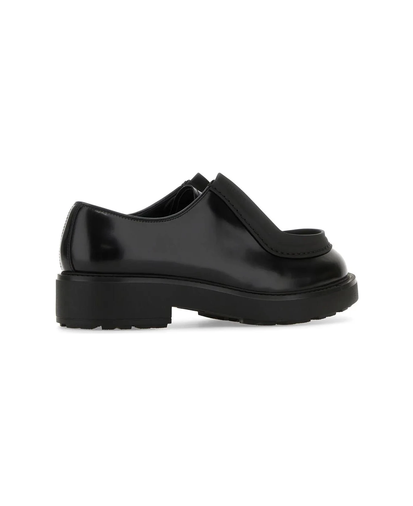 Prada Black Leather Diapason Lace-up Shoes 3 Prada Black Leather Diapason Lace-up Shoes - Image 3