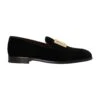 Dolce & Gabbana Logo Velvet Loafers