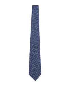 Canali Micro-patterned Blue Tie