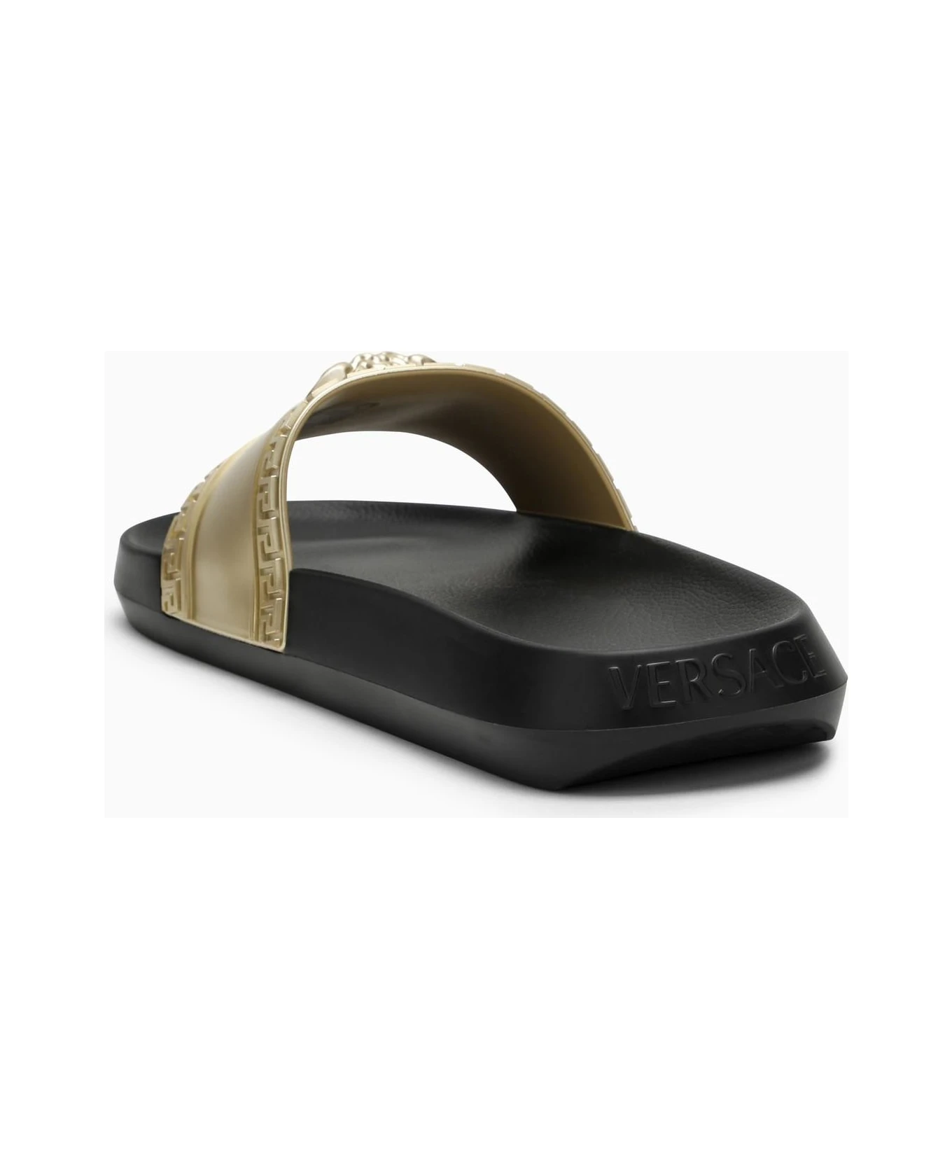 Versace Medusa Gold/black Slide 4 Versace Medusa Gold/black Slide - Image 4
