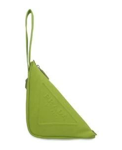 Prada Triangle Canvas Pouch