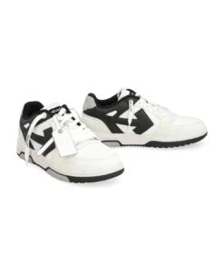 Off-White Slim Out Of Office Leather And Fabric Low-top Sneakers -Volk Clothing Sales c6ab1770de31840340db24e150dbbc45