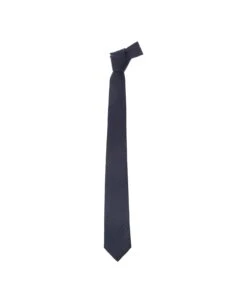 Blue Classic-style Tie With Geometric Pattern In Silk Man