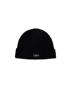 Off-White Classic Knit Beanie Black White