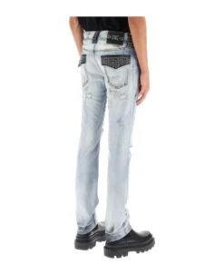 Dolce & Gabbana Re-edition Jeans With Leather Detailing -Volk Clothing Sales c9ad0cfa697adef38b11c6032c820f10