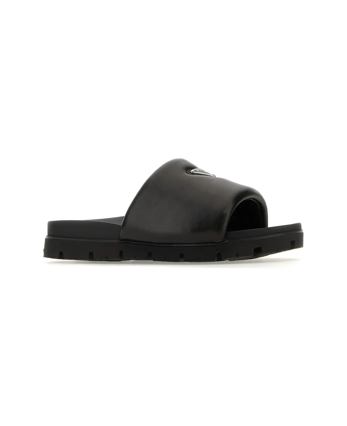 Prada Black Nappa Leather Slippers 2 Prada Black Nappa Leather Slippers - Image 2