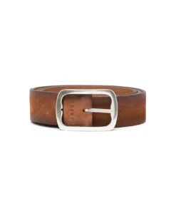 Orciani Reversible Hunting Double Belt In Light Brown Suede