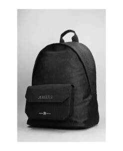 Amiri Jacquard Backpack In Black Cotton -Volk Clothing Sales ce35ee9ec97a6c89e57e33d0b64fc943