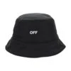 Off-White Off Stamp Nyl Rever Bucket Ha Black Whit