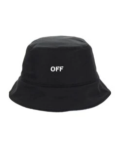 Off-White Off Stamp Nyl Rever Bucket Ha Black Whit