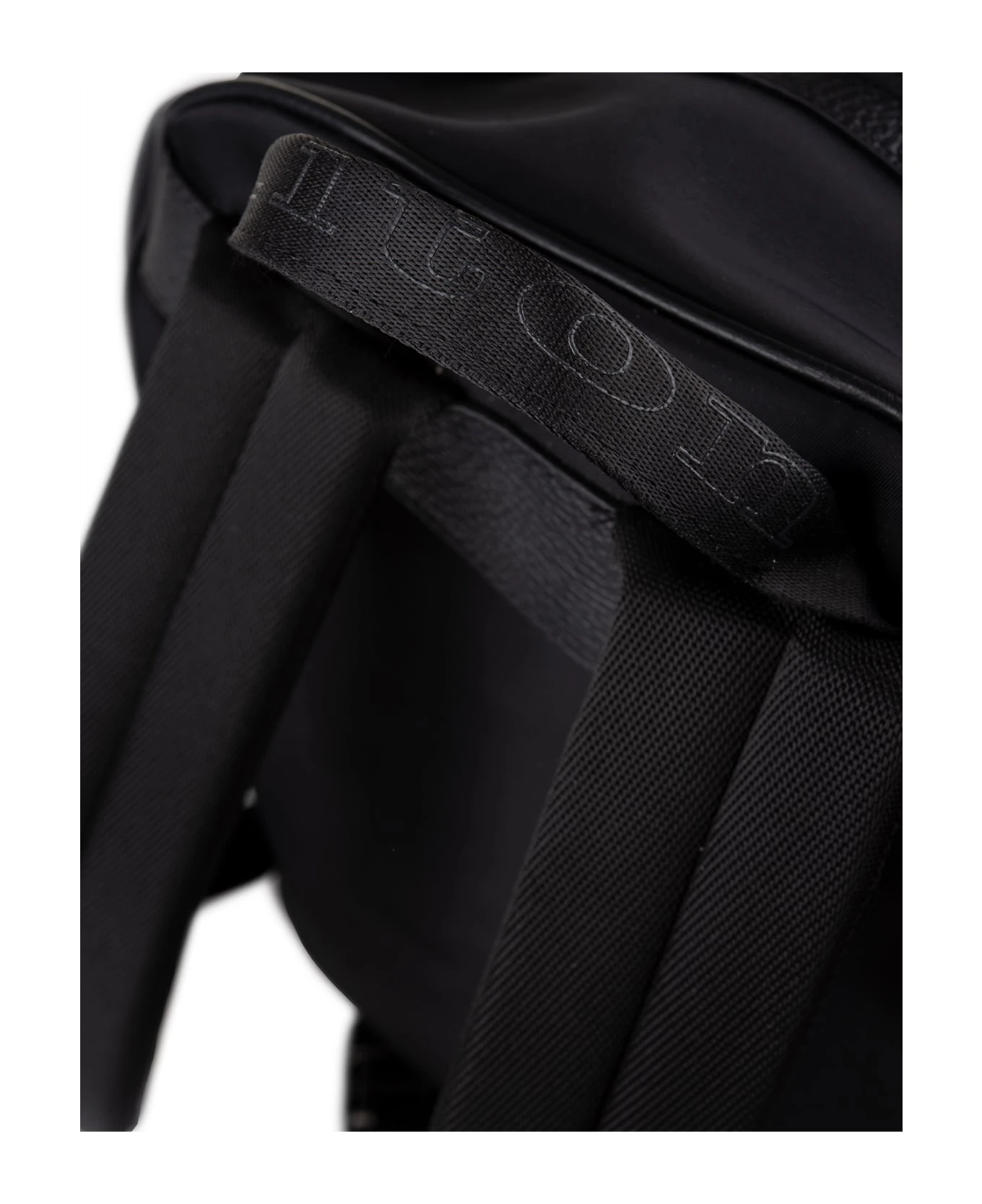 Kiton Black Backpack With Embroidered Logo 4 Kiton Black Backpack With Embroidered Logo - Image 4
