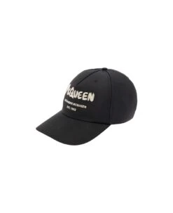 Black Logo-printed Hat Man Alexander Mcqueen