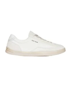 Stone Island Rock Leather And Tencel Sneakers