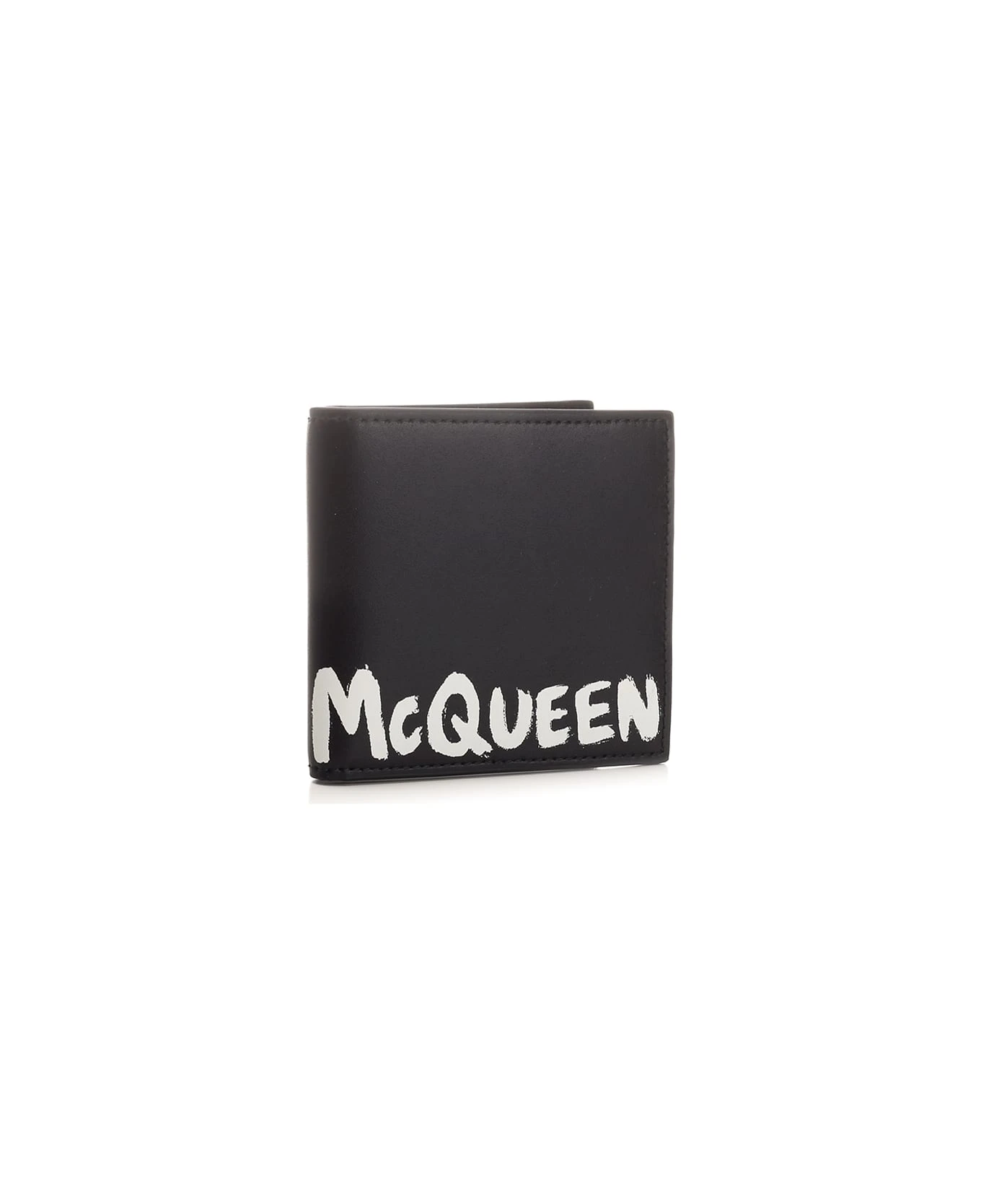 Alexander McQueen Black Wallet With Graffiti 2 Alexander McQueen Black Wallet With Graffiti - Image 2