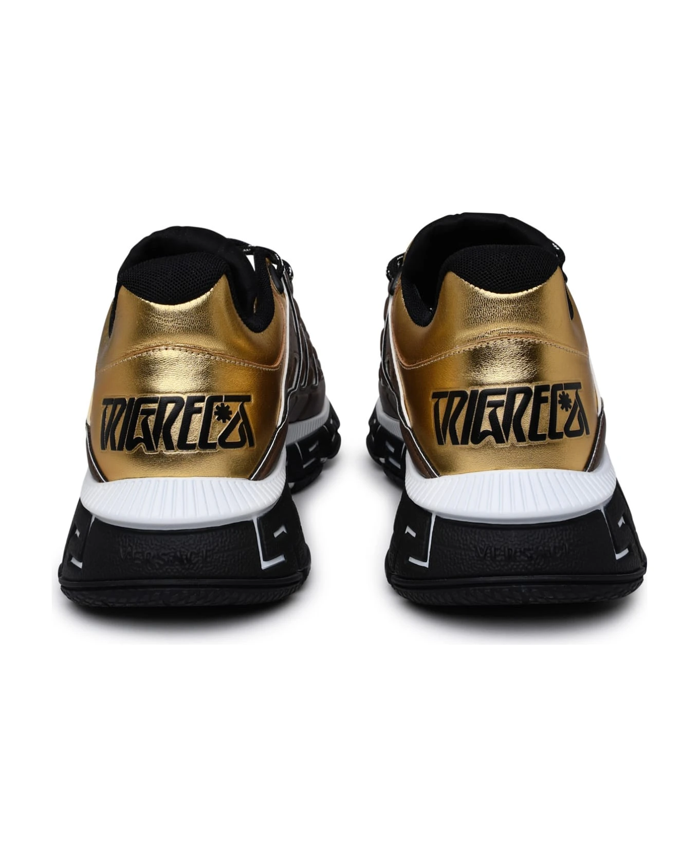Versace Gold Leather Blend Trigreakers 4 Versace Gold Leather Blend Trigreakers - Image 4