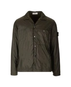 Stone Island Overshirt In Technical Fabric