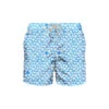 MC2 Saint Barth Man Light Fabric Swim Shorts With Palm Print