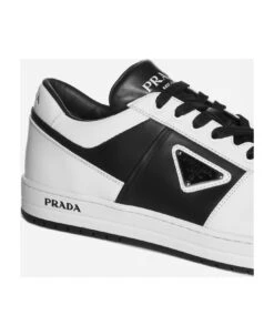 Prada Downtown Leather Sneakers -Volk Clothing Sales d3b5dc6da82f4e406a9dd523a4312236