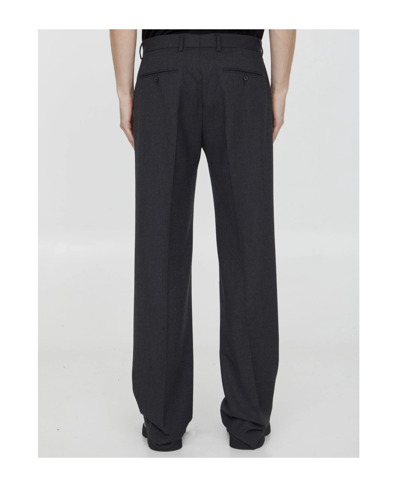 Dolce & Gabbana Stretch Flannel Trousers 4 Dolce & Gabbana Stretch Flannel Trousers - Image 4